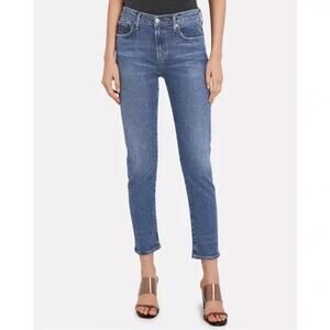 AGOLDE Toni Mid Rise Ankle Slim Skinny Jeans Cotton Blue 29 / 8